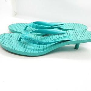 Sigerson Morrison Kitten Heel Flip Flops Sz 9